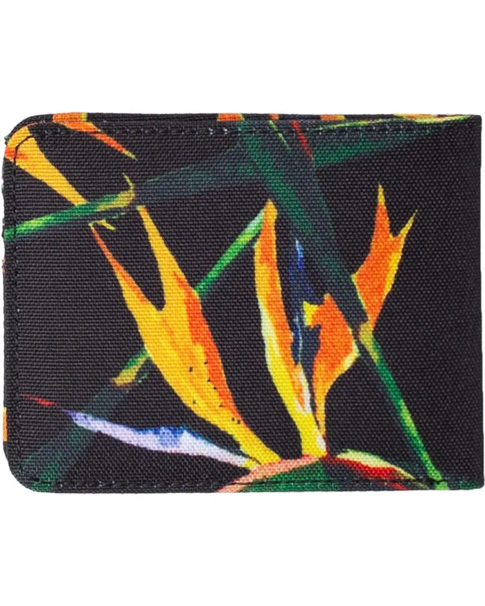 RVCA Mens Wallets Leeward Bifold Walet Black Multi Bml Cheap On Sale