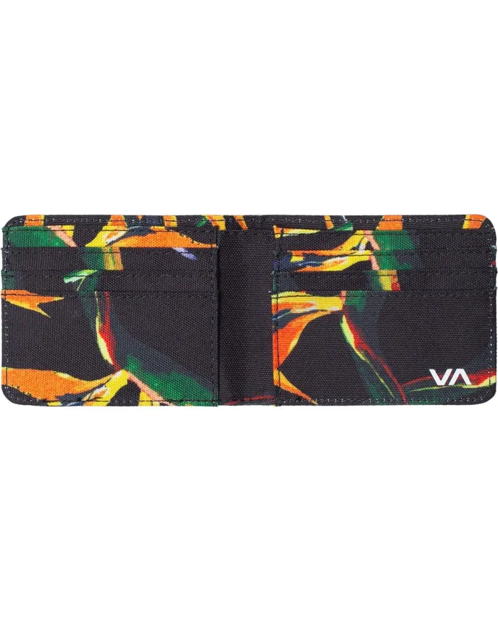 RVCA Mens Wallets Leeward Bifold Walet Black Multi Bml Cheap On Sale