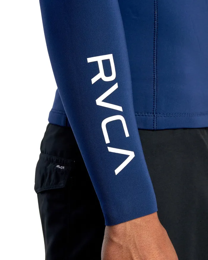 RVCA Mens Wetsuit Jackets and Tops Ancell Back Zip Neoprene Wetsuit Jacket Navy Nvy