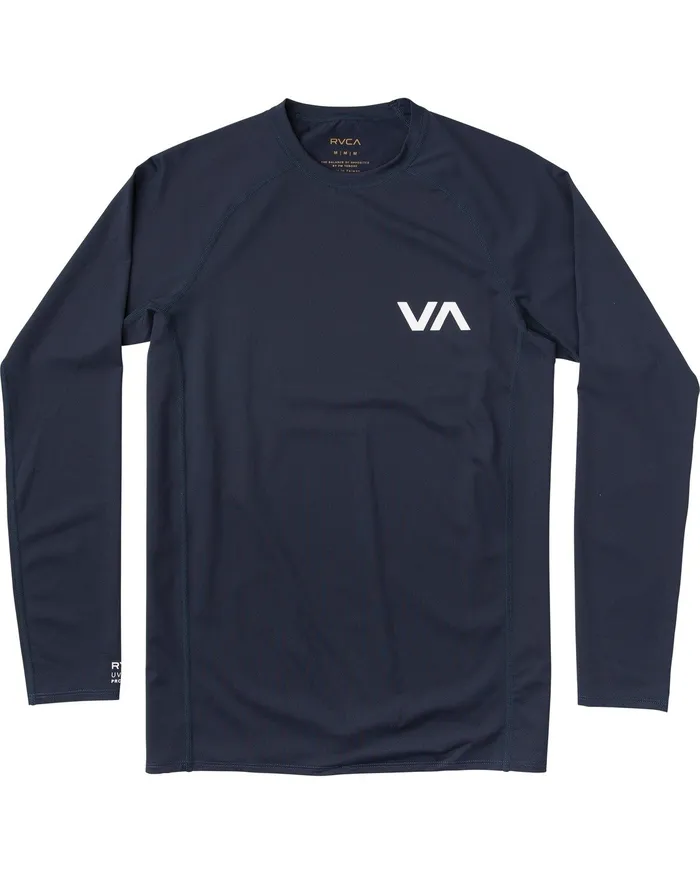 RVCA Mens Wetsuit Jackets and Tops Rvca Long Sleeve Rashguard Navy Nvy