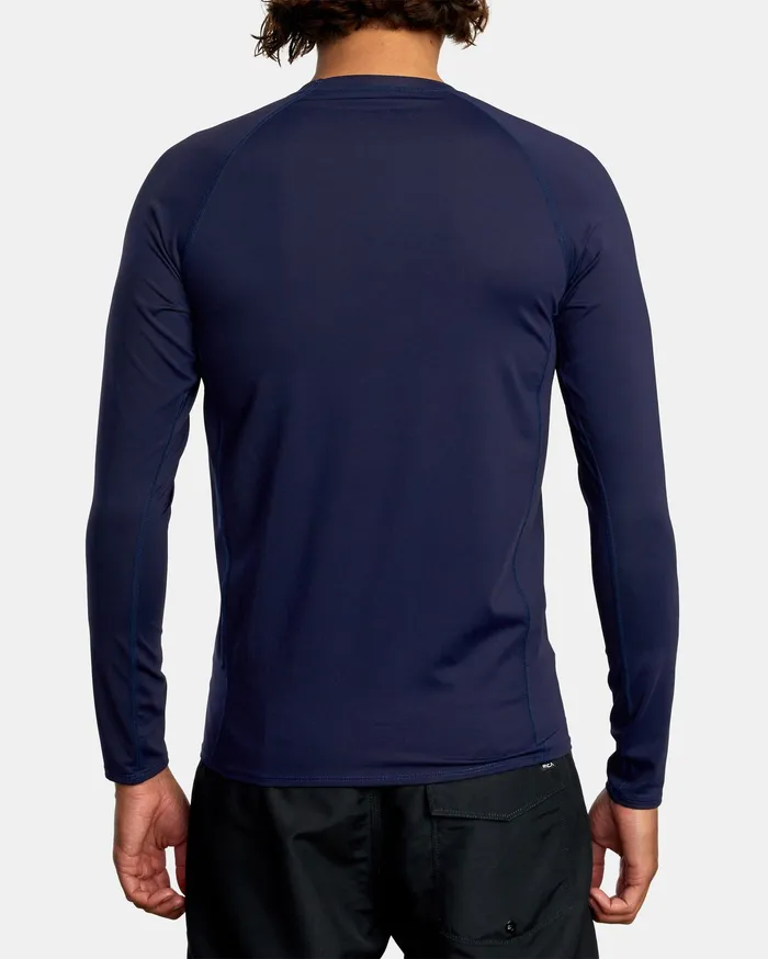 RVCA Mens Wetsuit Jackets and Tops Rvca Long Sleeve Rashguard Navy Nvy