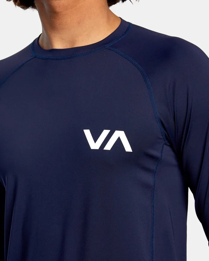 RVCA Mens Wetsuit Jackets and Tops Rvca Long Sleeve Rashguard Navy Nvy