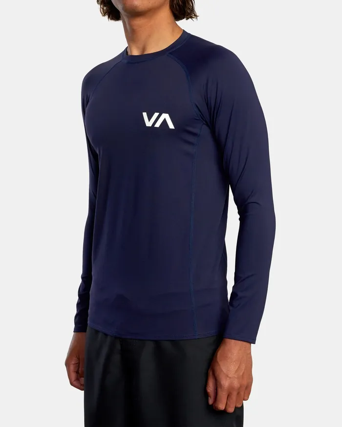RVCA Mens Wetsuit Jackets and Tops Rvca Long Sleeve Rashguard Navy Nvy