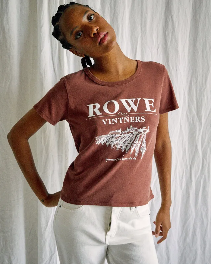 RVCA Tanks Tanks Camille Rowe Vinters TShirt Cinnamon Cin