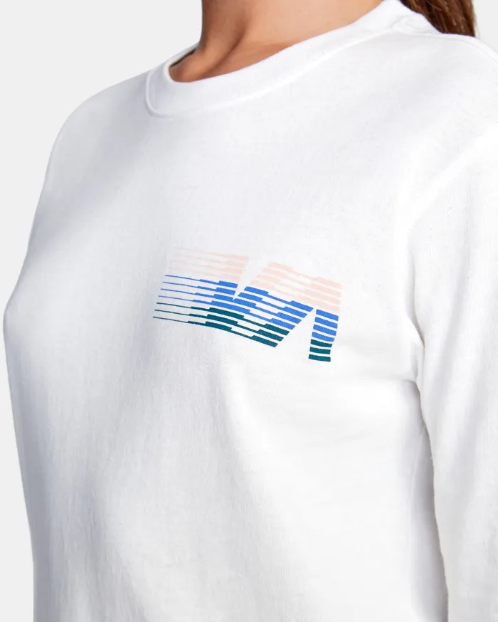 RVCA Tanks Tanks La 84 Long Sleeve Tee Vintage White Vwt