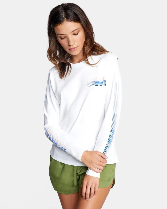 RVCA Tanks Tanks La 84 Long Sleeve Tee Vintage White Vwt