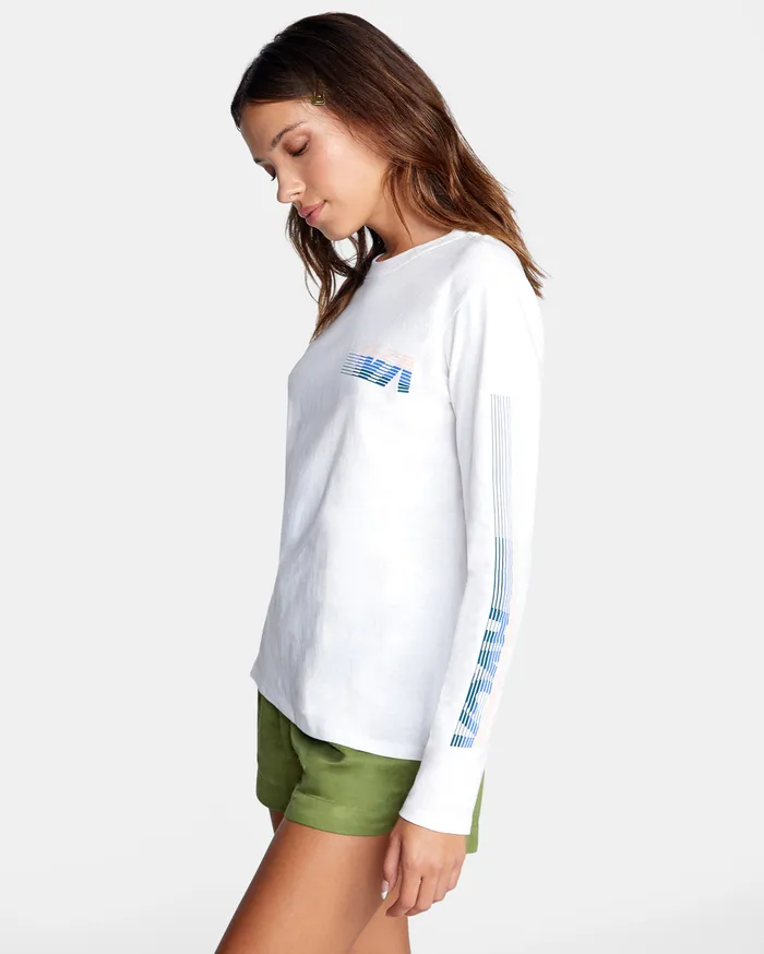 RVCA Tanks Tanks La 84 Long Sleeve Tee Vintage White Vwt