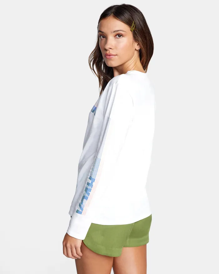 RVCA Tanks Tanks La 84 Long Sleeve Tee Vintage White Vwt