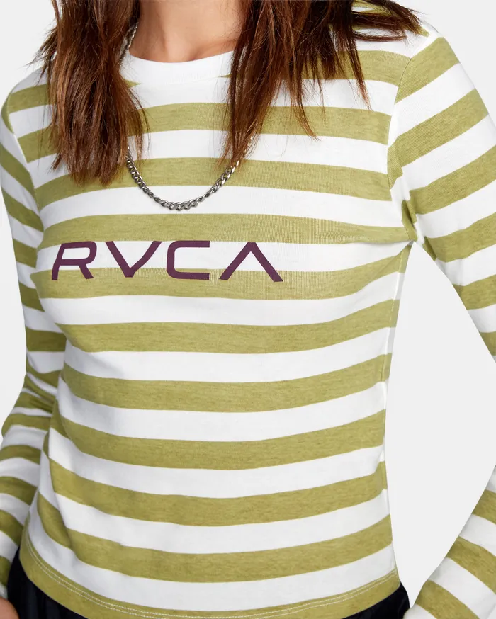 RVCA Tanks Tanks Little Rvca Long Sleeve Tee Vintage White Vwt