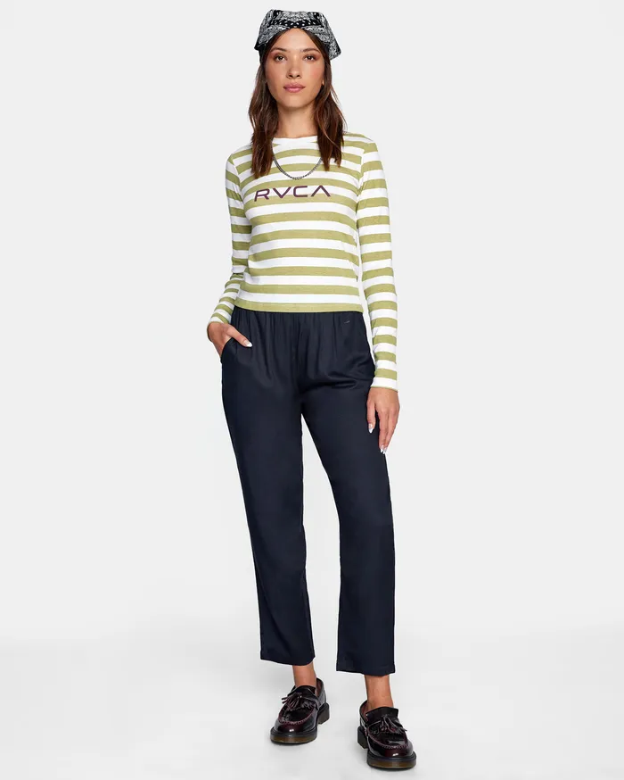 RVCA Tanks Tanks Little Rvca Long Sleeve Tee Vintage White Vwt