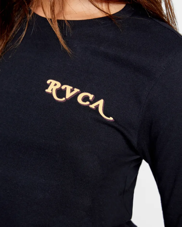 RVCA Tanks Tanks Retro Long Sleeve Tee Black Blk