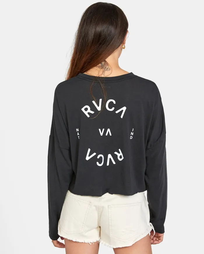 RVCA Tanks Tanks Rvca Balance Long Sleeve Tee Black Blk