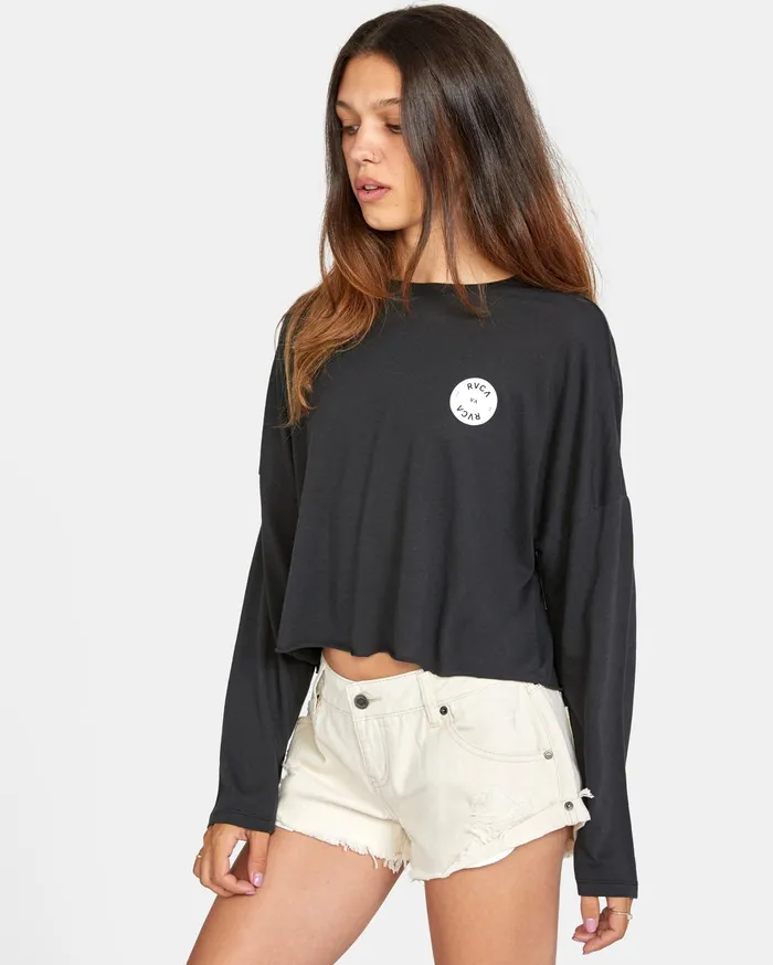 RVCA Tanks Tanks Rvca Balance Long Sleeve Tee Black Blk