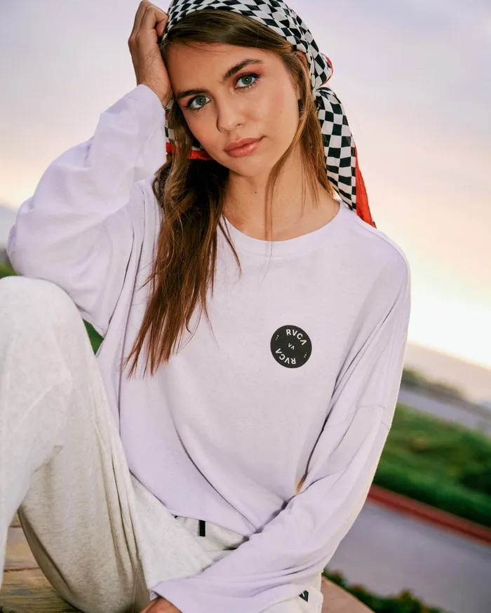 RVCA Tanks Tanks Rvca Balance Long Sleeve Tee Lavender Lav