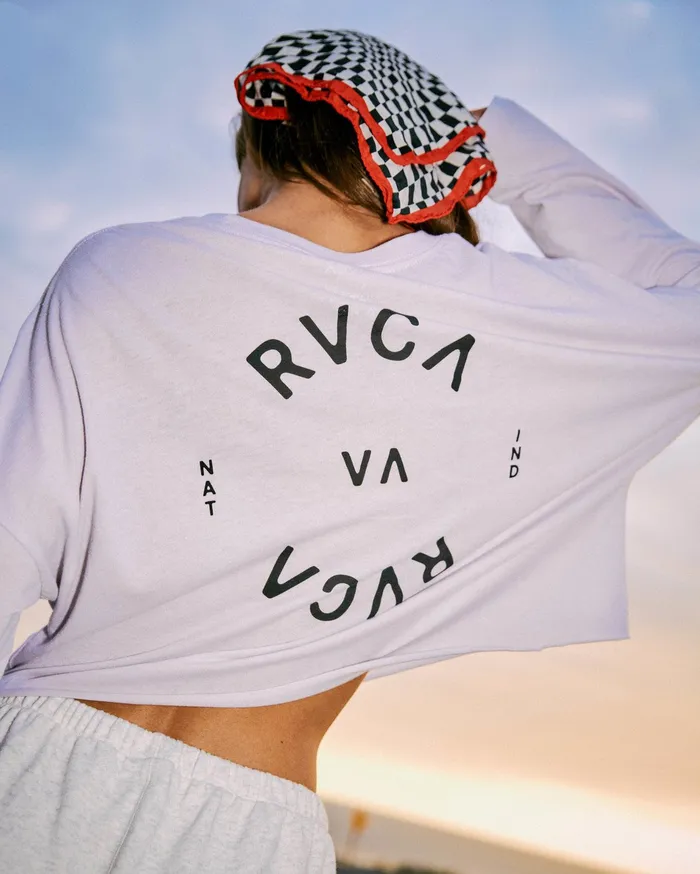 RVCA Tanks Tanks Rvca Balance Long Sleeve Tee Lavender Lav