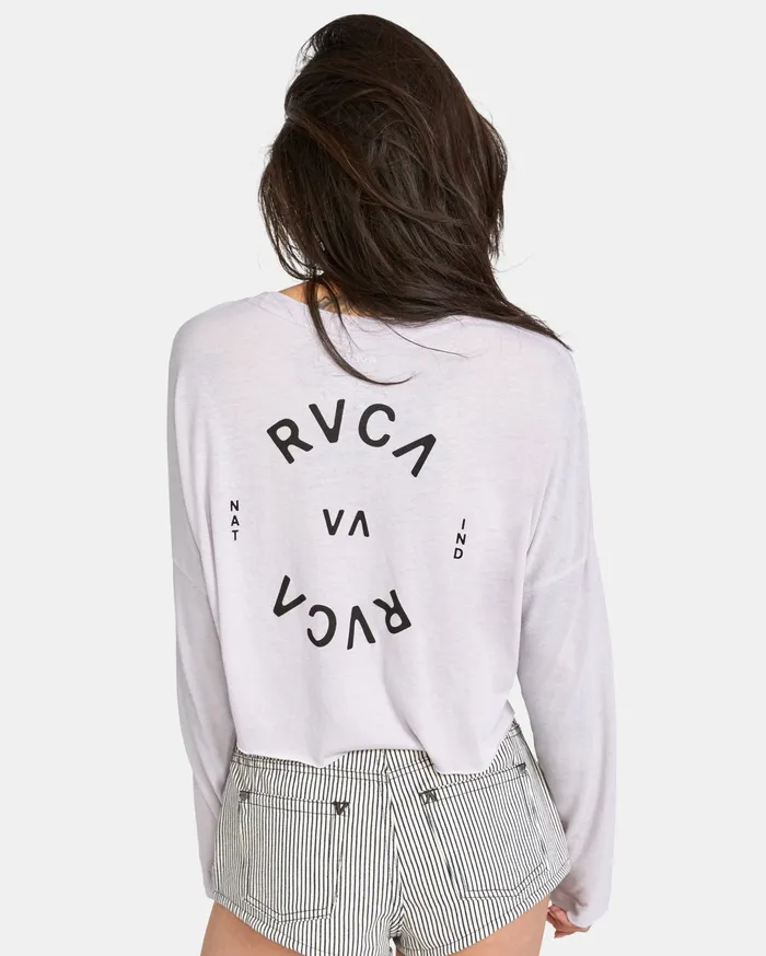 RVCA Tanks Tanks Rvca Balance Long Sleeve Tee Lavender Lav