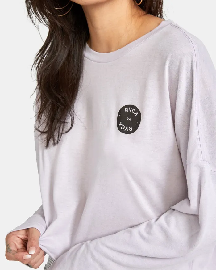 RVCA Tanks Tanks Rvca Balance Long Sleeve Tee Lavender Lav