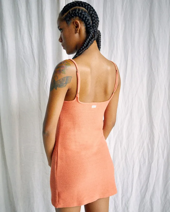 RVCA Womens Dresses Camille Rowe Frankie Tank Dress Spiced Coral Nlg0