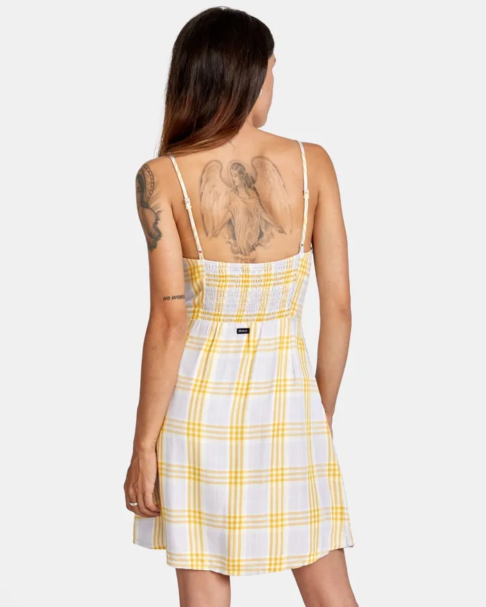 RVCA Womens Dresses First Class Tank Dress Lavender Lav