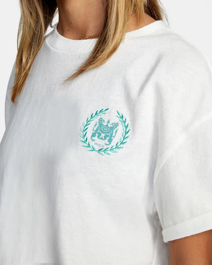 RVCA Womens Graphic Tees Annex Tee Vintage White Vwt