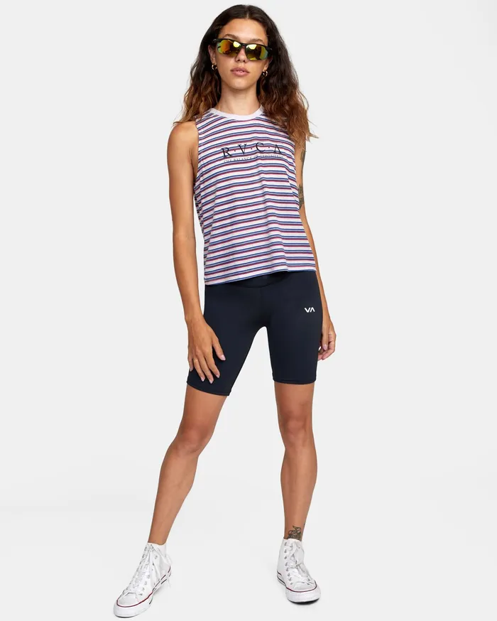 RVCA Womens Graphic Tees Constructed Tank Top Lavender Lav