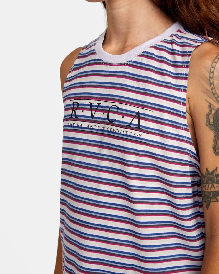 RVCA Womens Graphic Tees Constructed Tank Top Lavender Lav