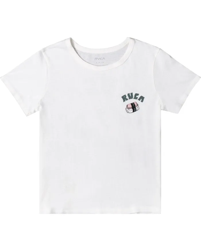 RVCA Womens Graphic Tees Hawaii Matus Aloha Ii Tee Vintage White Vwt