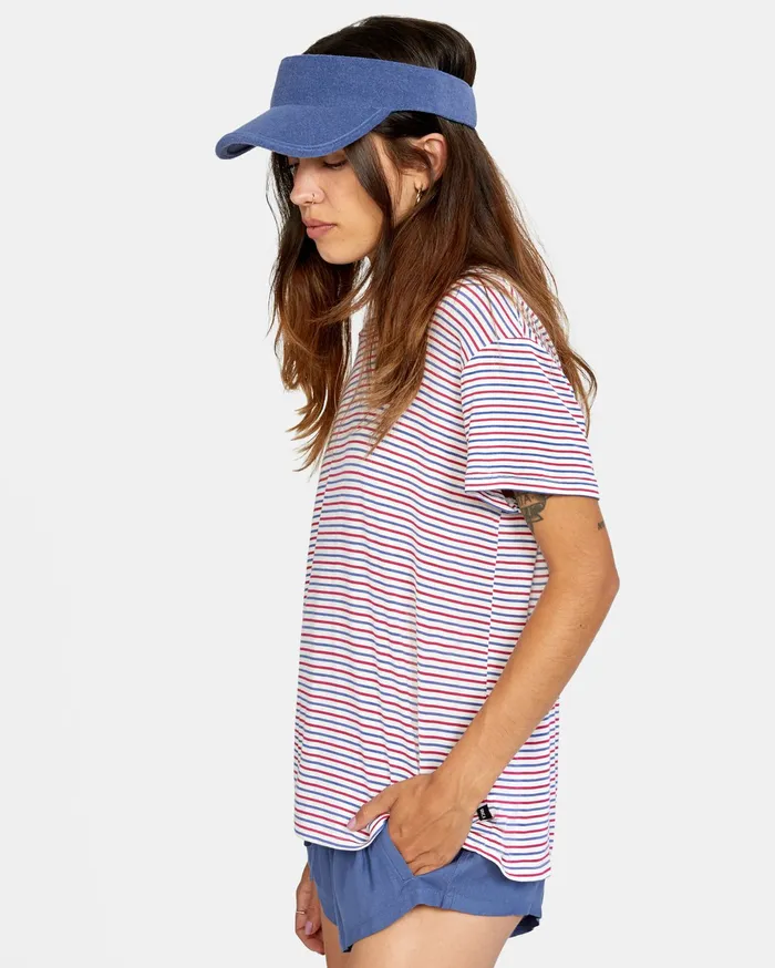 RVCA Womens Graphic Tees Recess 3 Tee Cranberry Crn