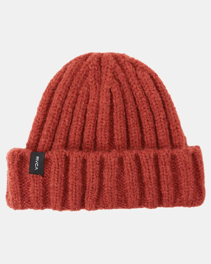 RVCA Womens Hats Warm Eyes Beanie Rosewood Rew On Sale