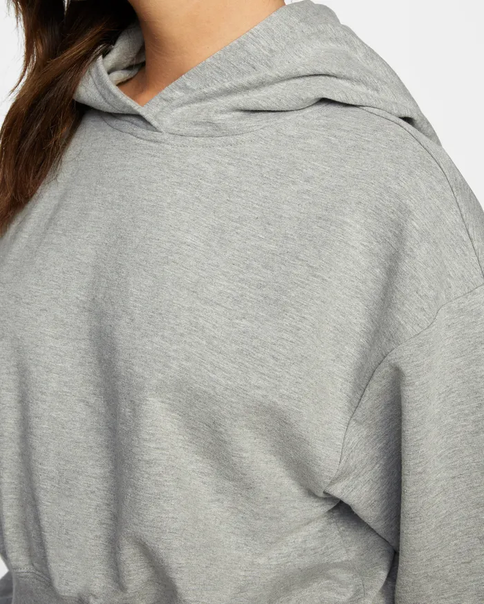 RVCA Womens Loungewear Rise Up Hoodie Heather Grey Hgr