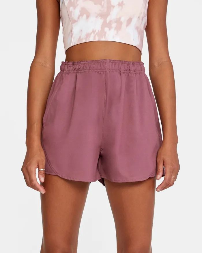 RVCA Womens Shorts Va Essential Yogger Stretch Sport Short Wild Ginger Wlg Casaul