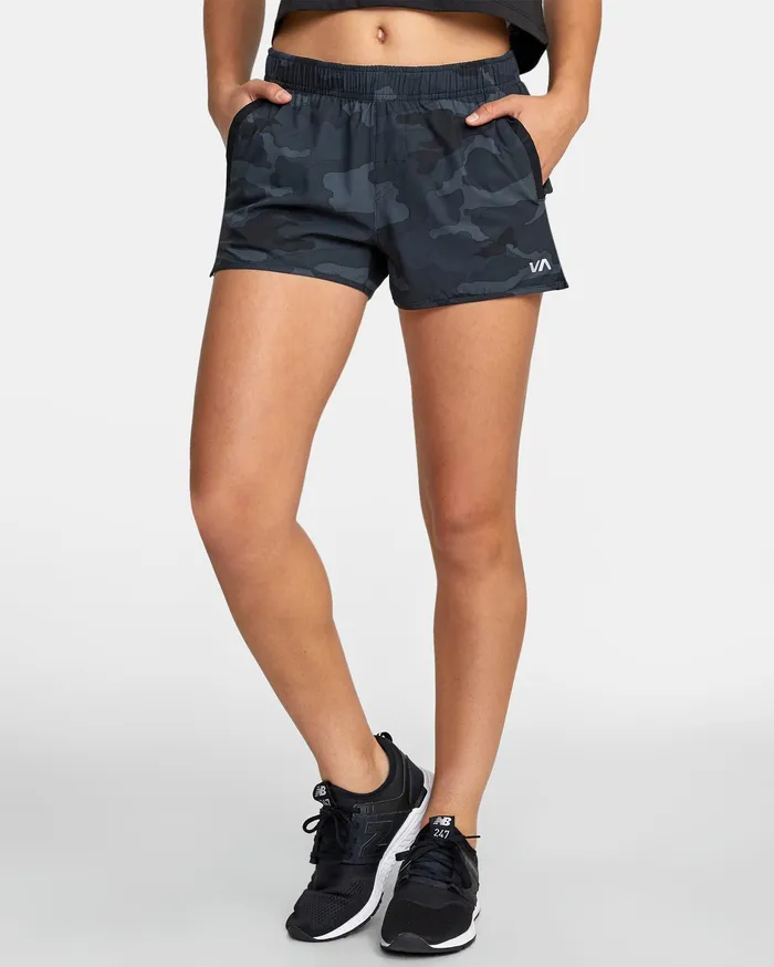 RVCA Womens Shorts Womens Yogger Stretch Short 115034 Camo Cam Gift Ideas