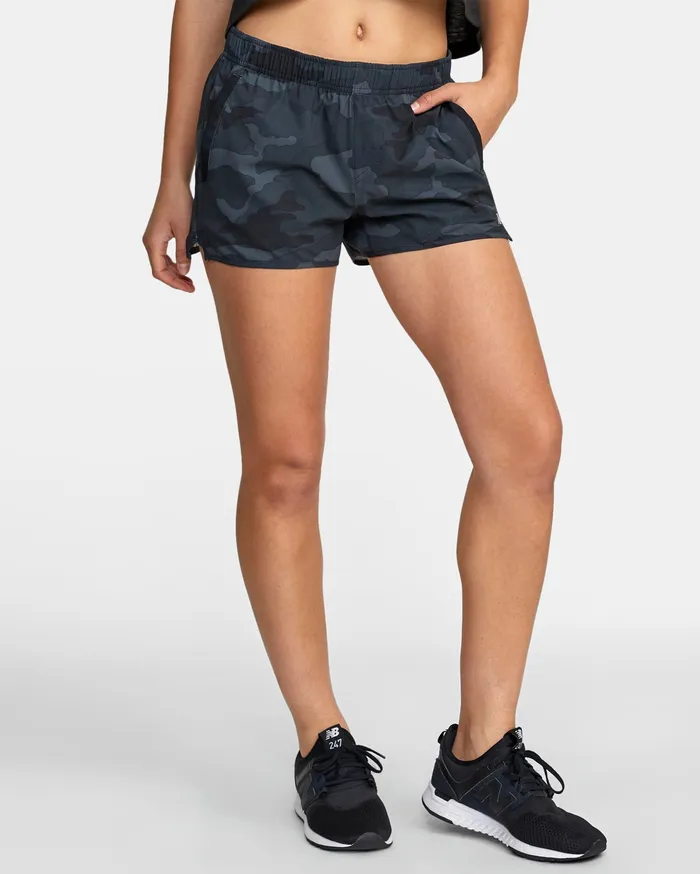 RVCA Womens Shorts Womens Yogger Stretch Short 115034 Camo Cam Gift Ideas