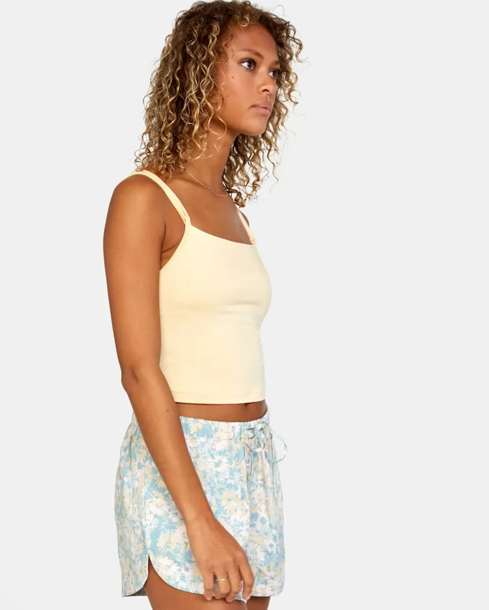 RVCA Womens Tops Canary Tank Top Apricot Apr