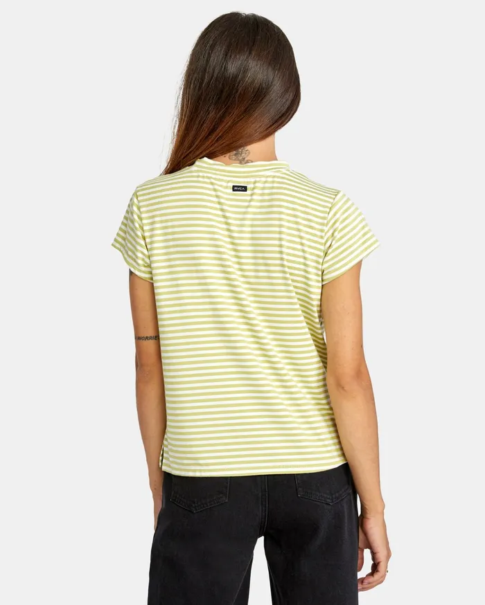 RVCA Womens Tops Sahara Tee Sage Sge