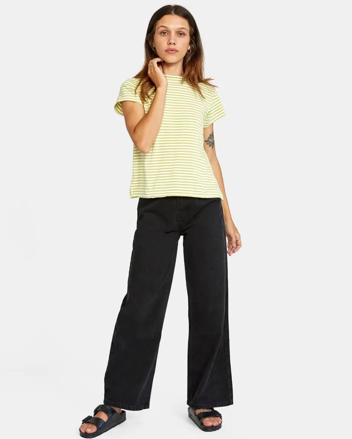 RVCA Womens Tops Sahara Tee Sage Sge