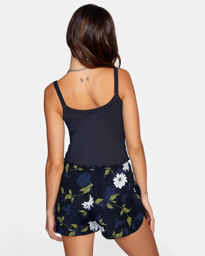 RVCA Womens Tops Sweet Life Tank Top True Black Tub