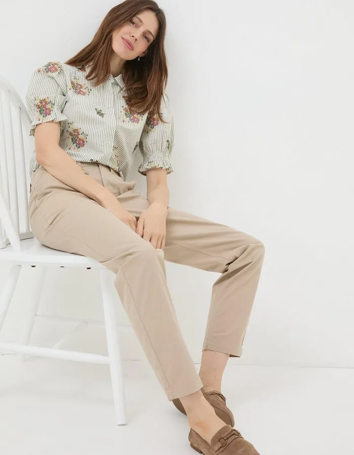 Rye Chinos Natural Women FatFace Trousers and Leggings