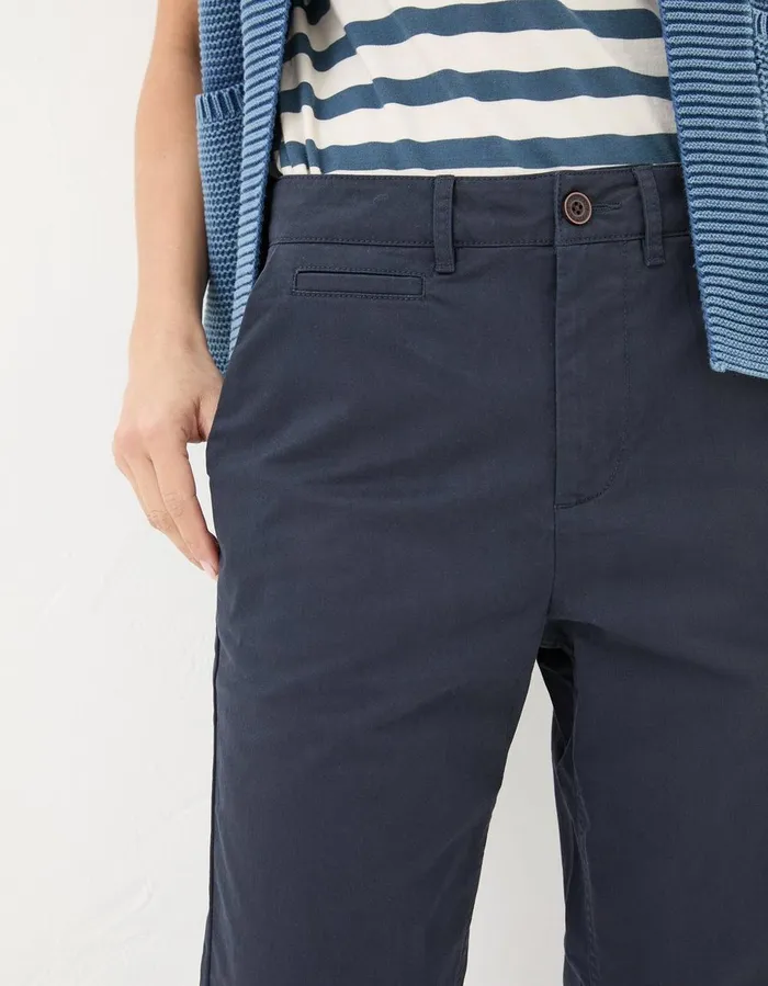 Rye Chinos Navy Women FatFace Trousers and Leggings