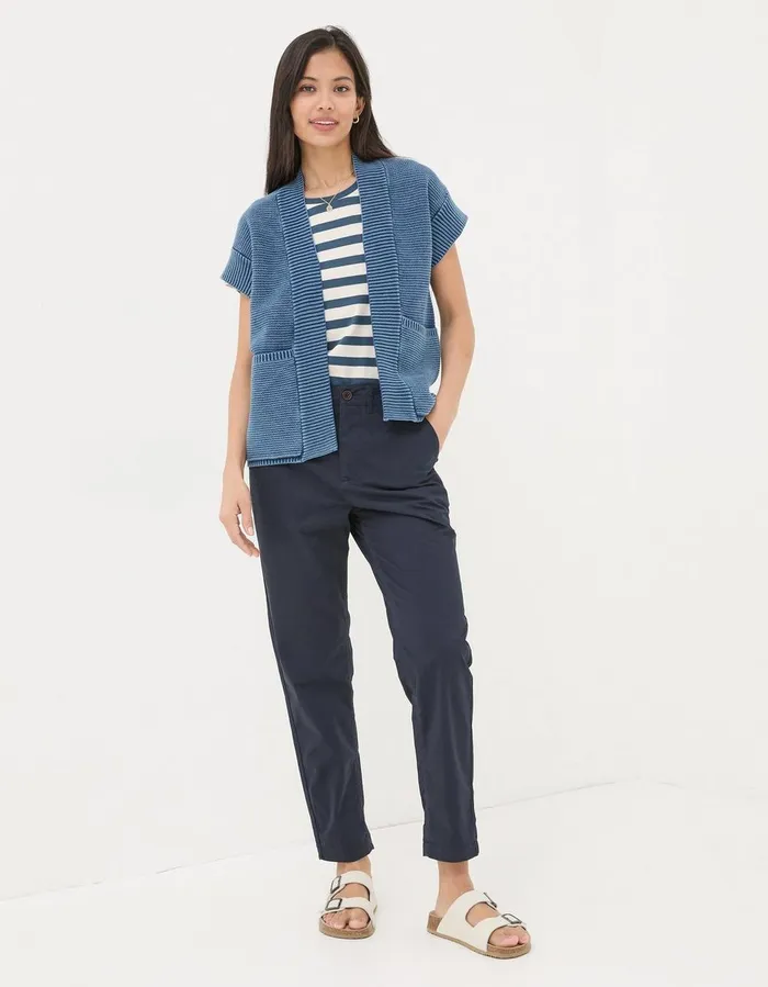 Rye Chinos Navy Women FatFace Trousers and Leggings