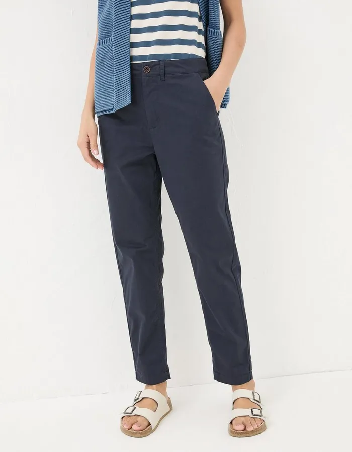 Rye Chinos Navy Women FatFace Trousers and Leggings