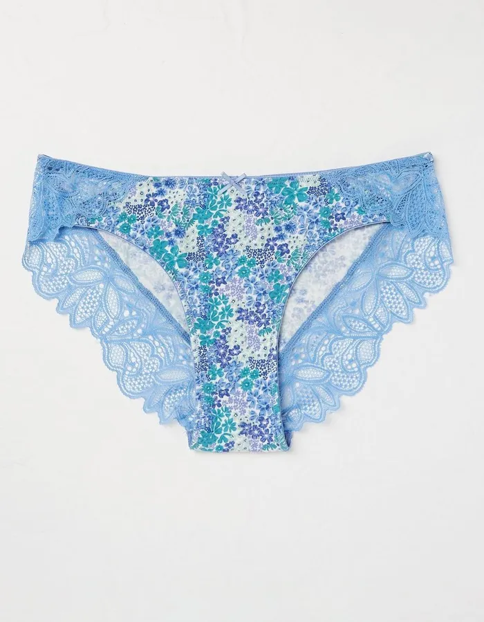 Sadie Floral Cheeky Knickers Teal Green Women FatFace Socks Underwear and Tights Sadie Floral Cheeky Knickers Teal Green Women FatFace Socks Underwear and Tights