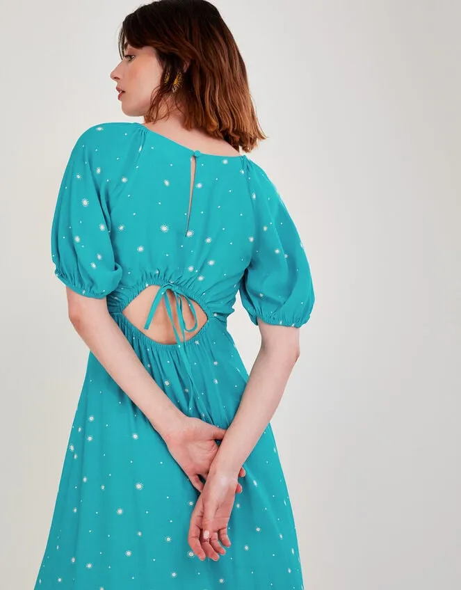 Sami Spot Print Dress Teal Women Monsoon Dresses