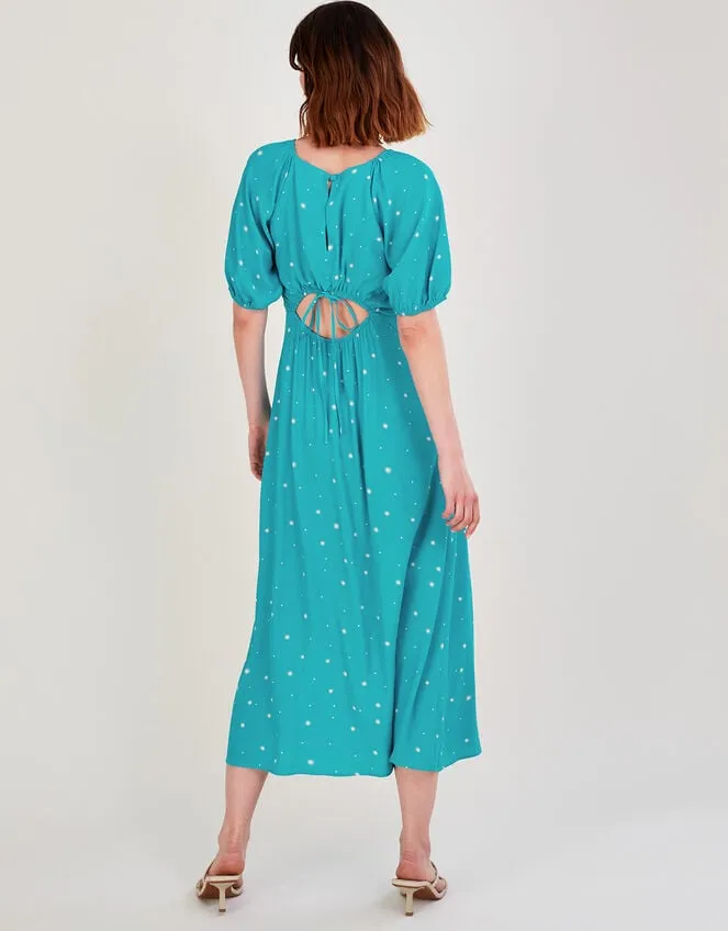 Sami Spot Print Dress Teal Women Monsoon Dresses