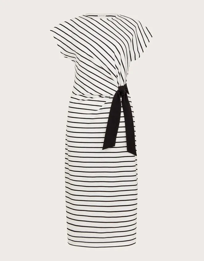 Sanya Stripe Tie Dress Ivory Women Monsoon Dresses