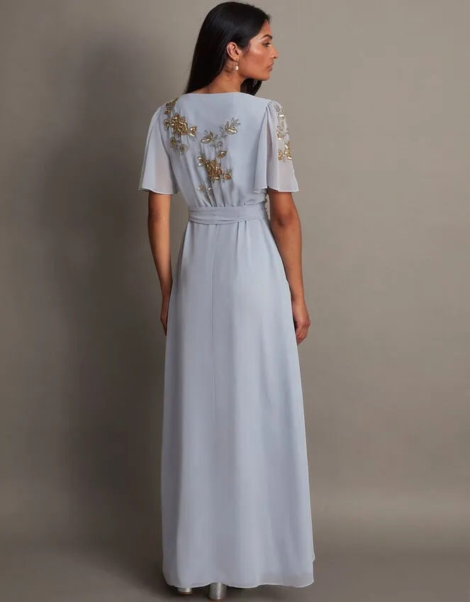 Sarah Embellished Wrap Dress Women Monsoon Occasionwear