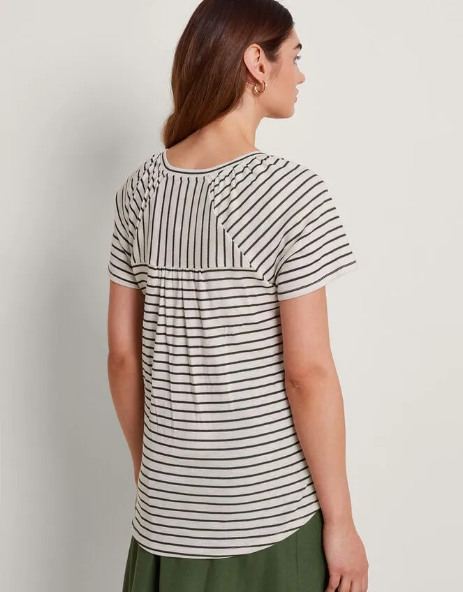 Saskia Stripe TShirt Green Women Monsoon Tops and Blouses