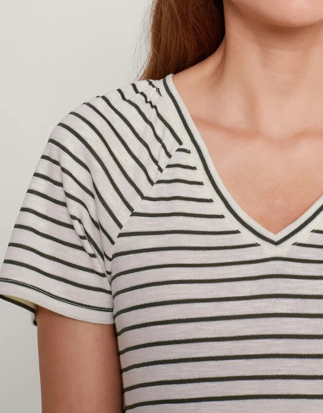 Saskia Stripe TShirt Green Women Monsoon Tops and Blouses