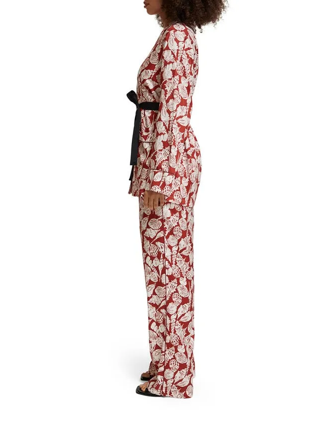 Scotch And Soda 32034 Wide Leg Trousers Red Women Monsoon Trousers and Jeans