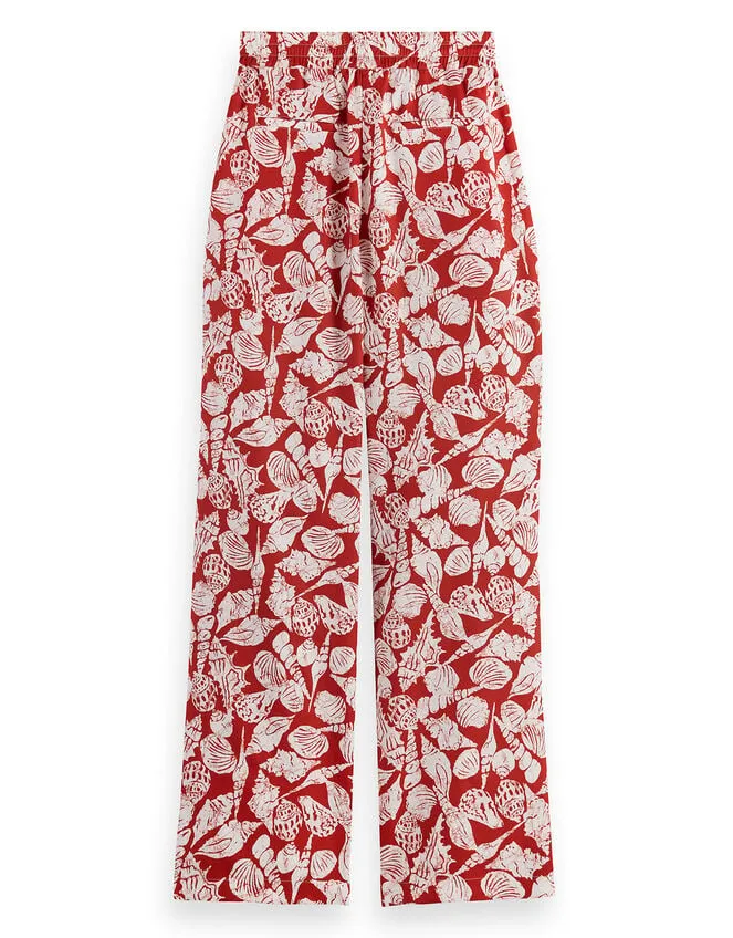 Scotch And Soda 32034 Wide Leg Trousers Red Women Monsoon Trousers and Jeans